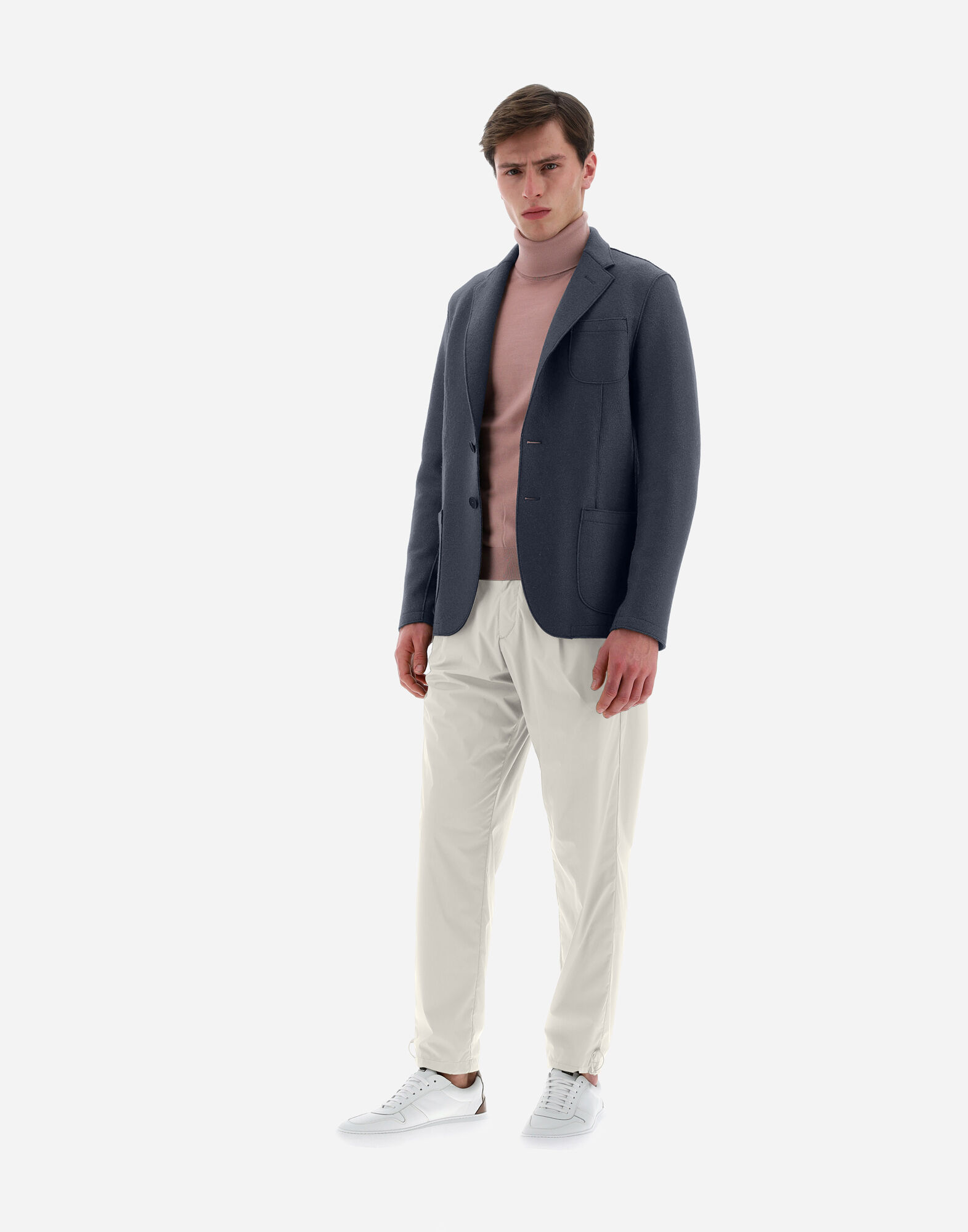 メンズ RESORT LIGHT BOILED WOOL ジャケット リゾートブルー