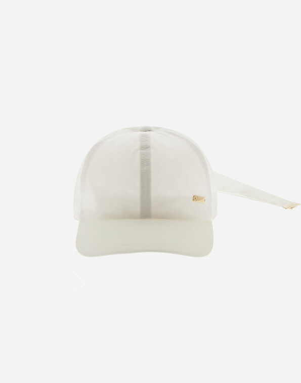 Herno BASEBALL CAP IN NEW TECHNO TAFFETA White BER00063D12483Z1000