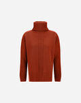 Herno TURTLENECK SWEATER IN 100% WOOL Orange ML000039D701005510