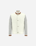 Herno RESORT BOILED WOOL & KNIT BOMBER Natural GI00018UR333251100