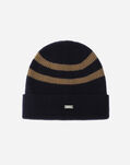 Herno BEANIE IN STRIPES KNIT KIT Navy Blue BER00013X760539200