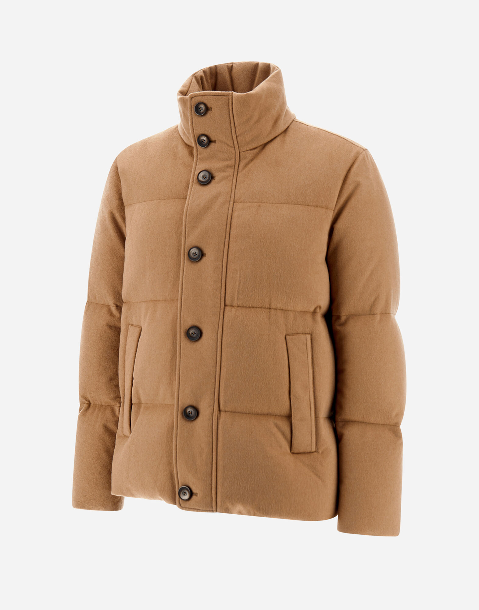 BOMBER JACKET IN WEIGHTY REAL CAMEL in Camel for Men Herno