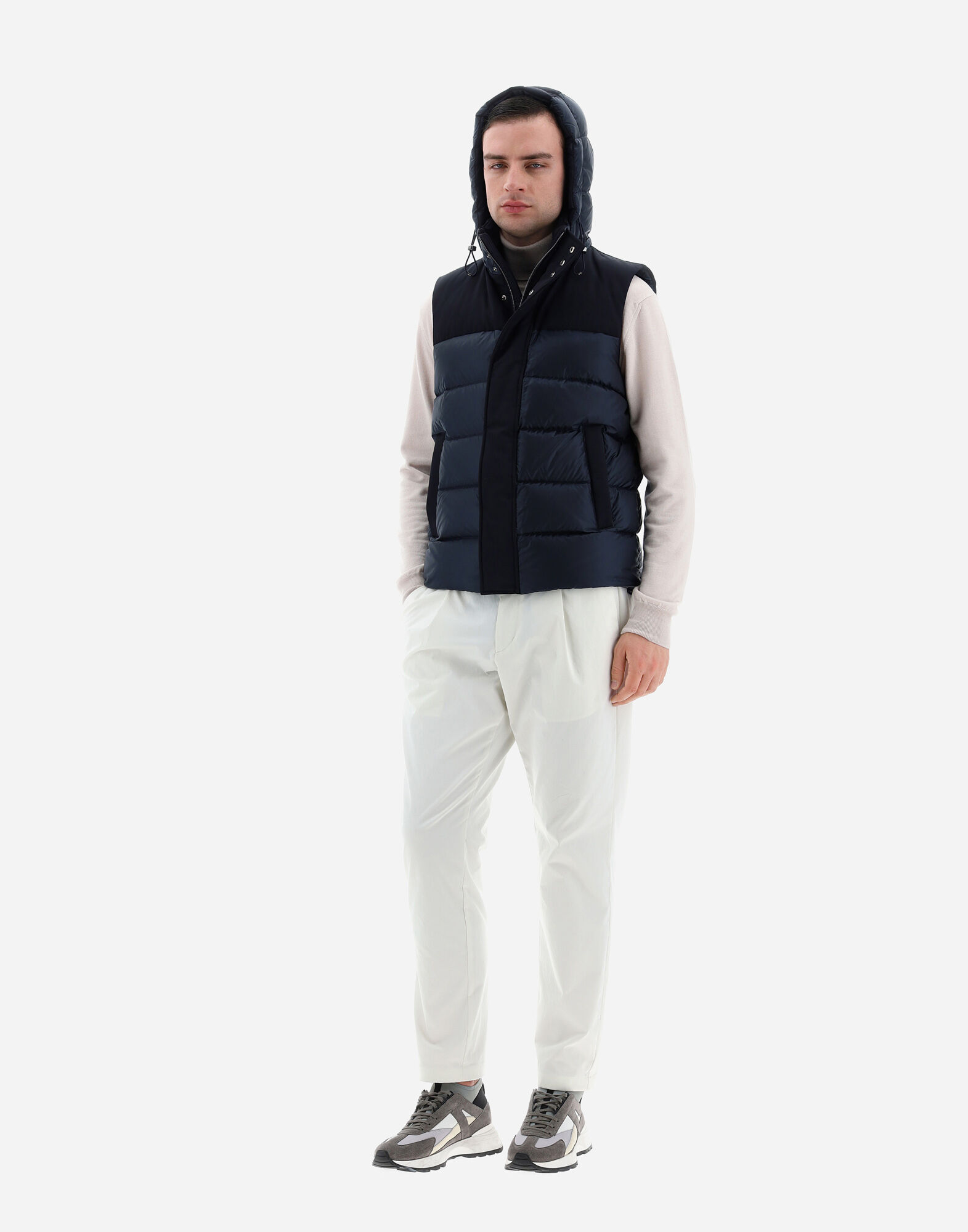 GILET PIUMINO HERNO UOMO MAIN en Navy Blue pour homme Herno