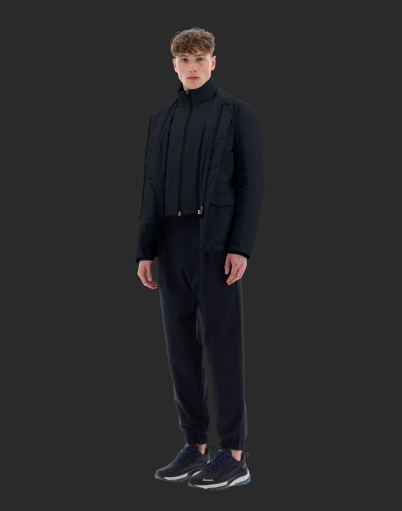 LAMINAR BLAZER IN GORE TEX in Dark Blue for Men Herno