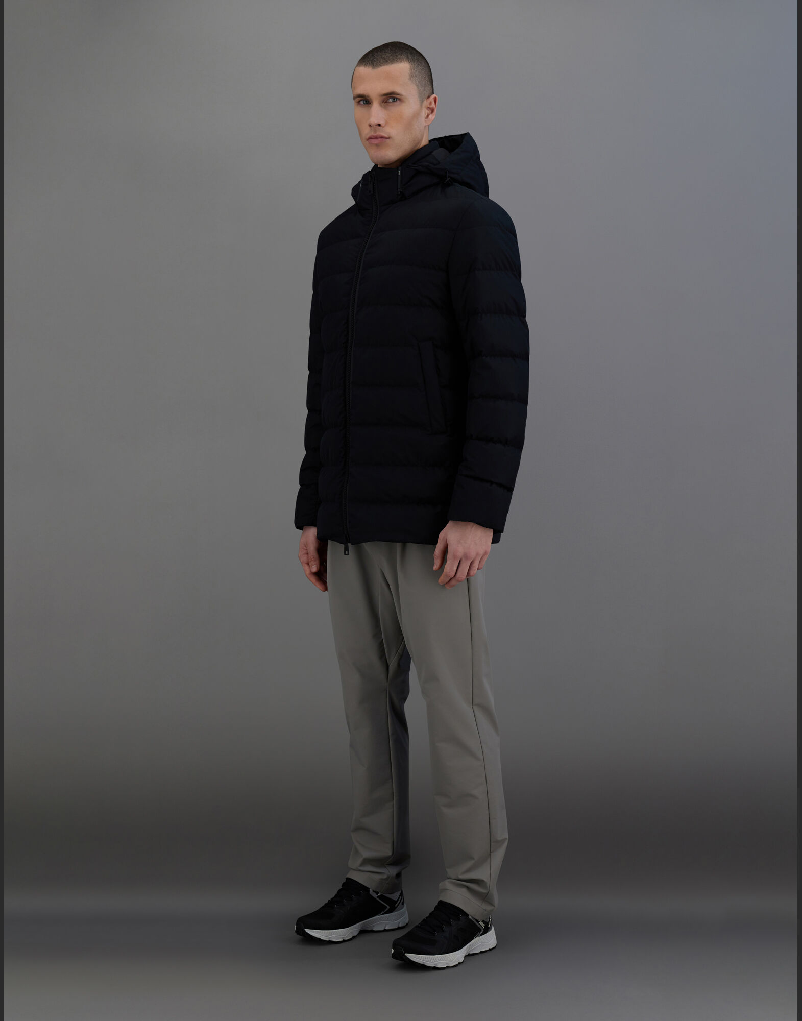 LAMINAR PARKA IN GORE TEX INFINIUM WINDSTOPPER in Black for Men Herno