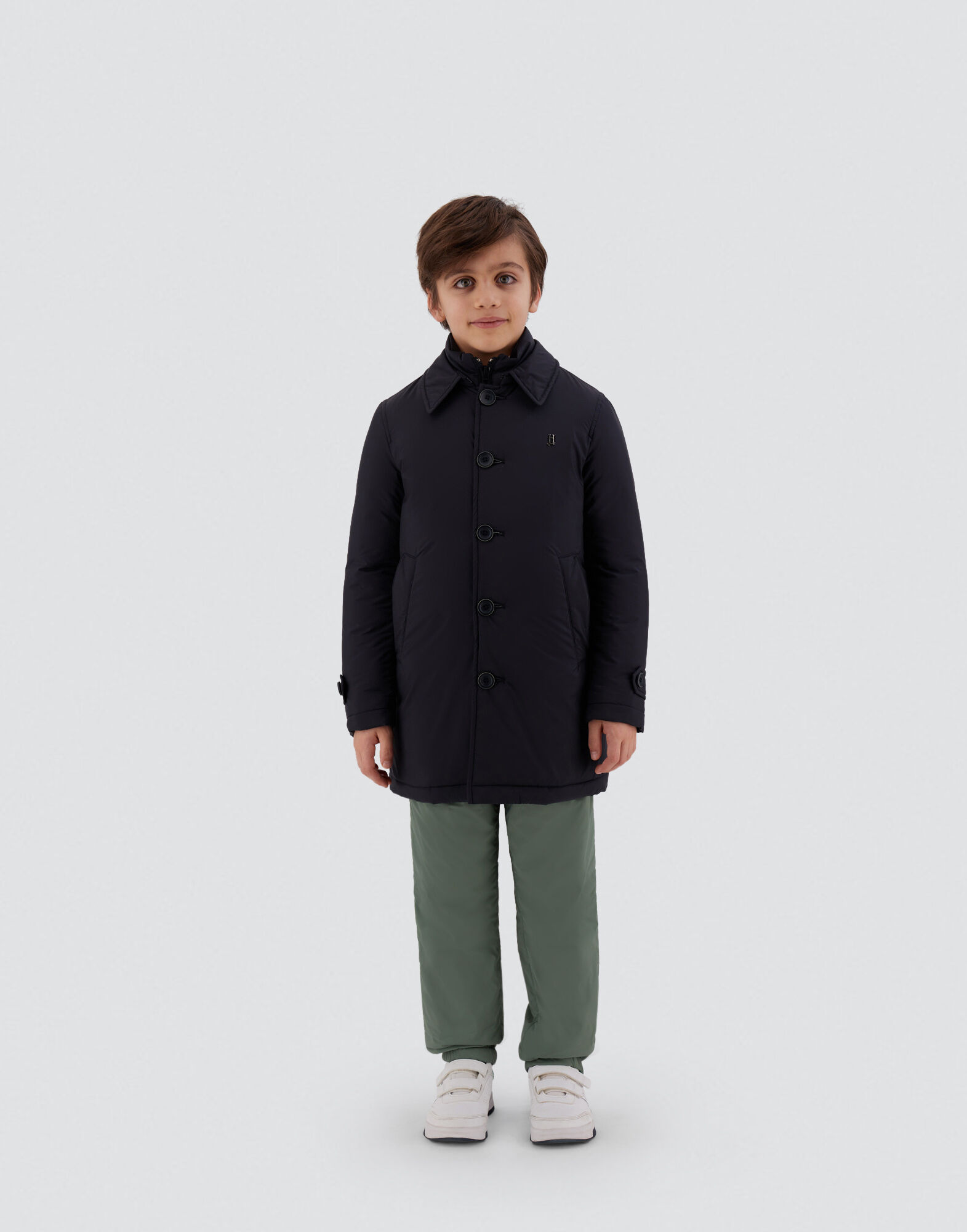COAT IN ECOAGE in New Blue for Kids | Herno®