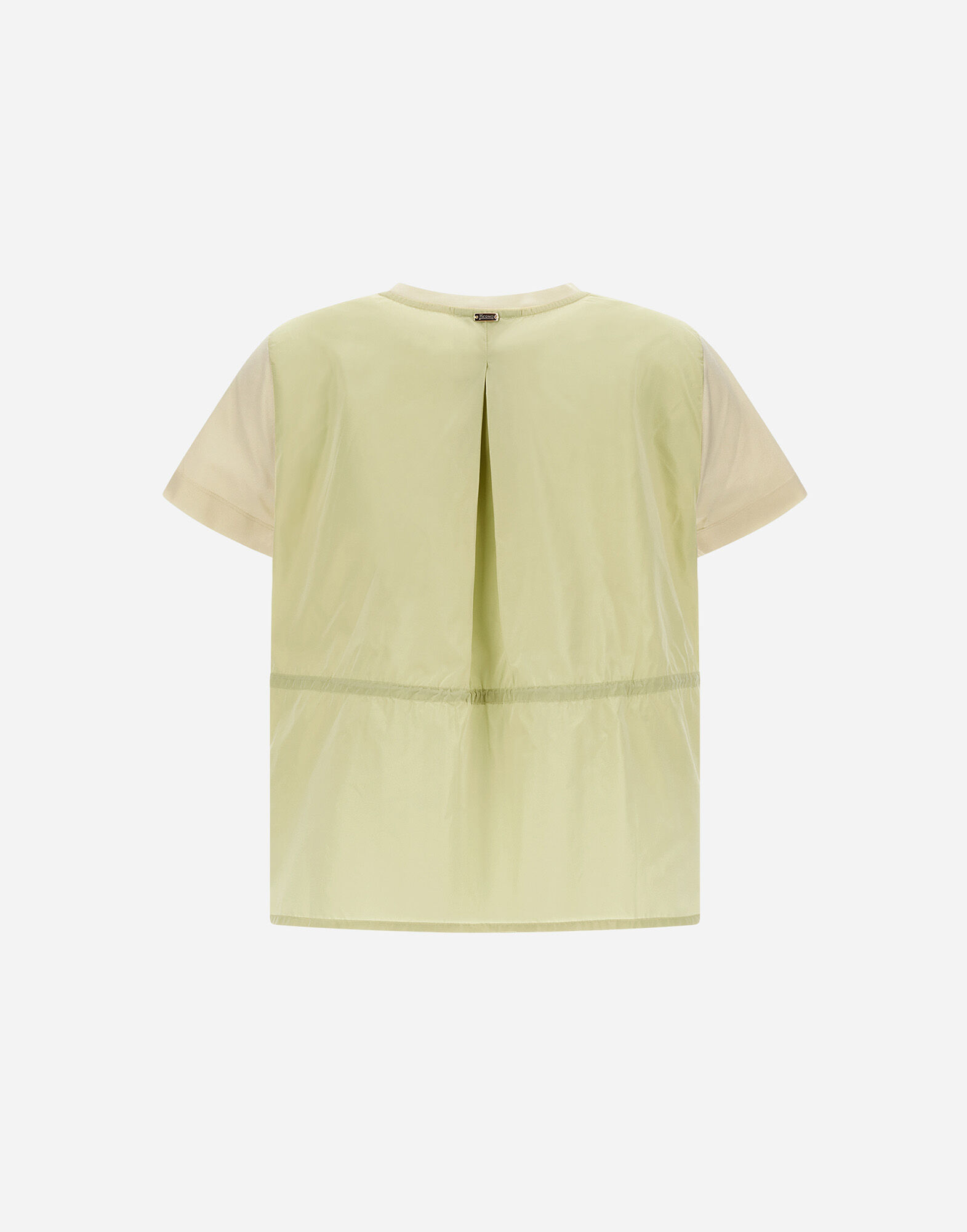T-SHIRT IN CHIC COTTON JERSEY AND NEW TECHNO TAFFETA in