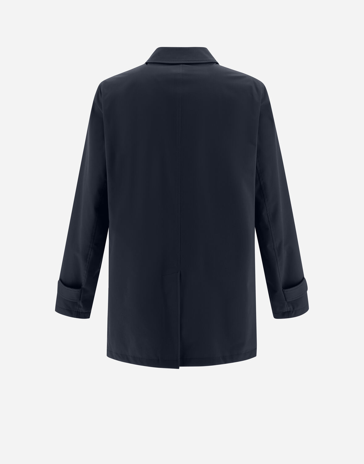 Herno Navy Blue Polyester Jacket In Blue