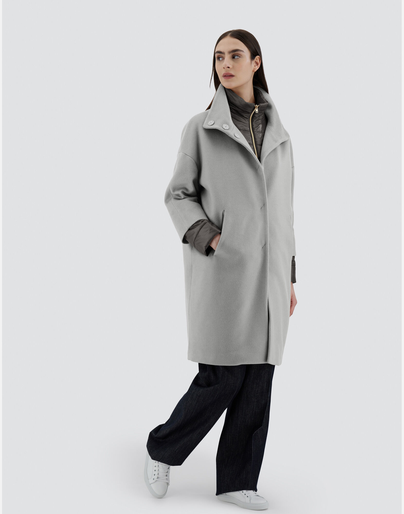 Herno grey coat clearance
