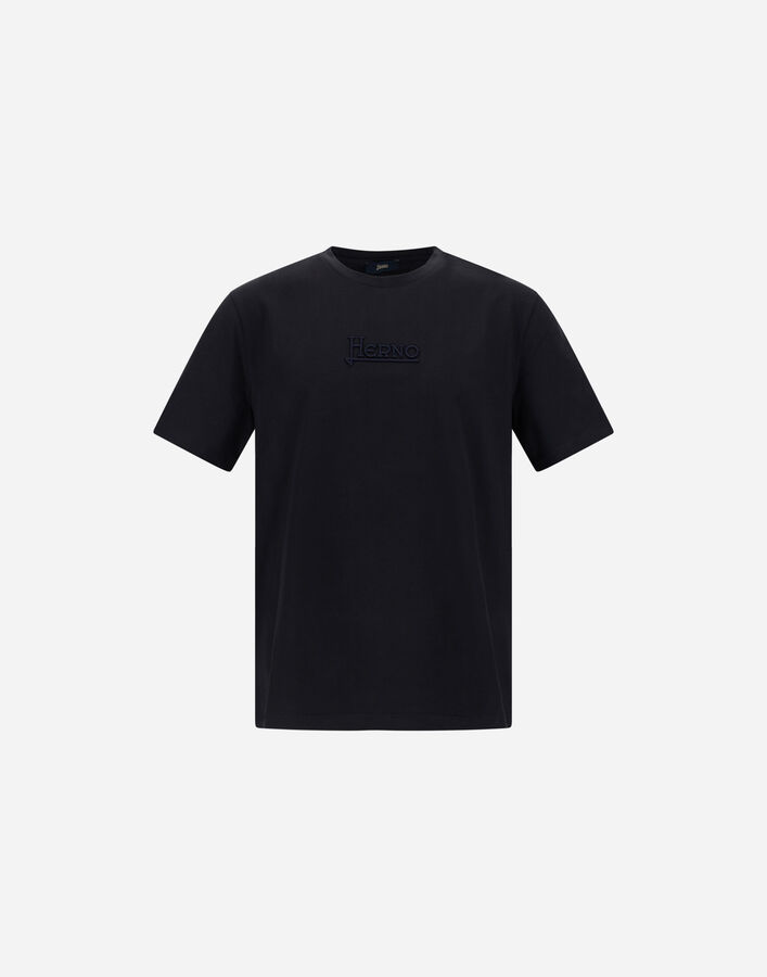 Herno COMPACT JERSEY T-SHIRT Navy Blue JG000239U520009200