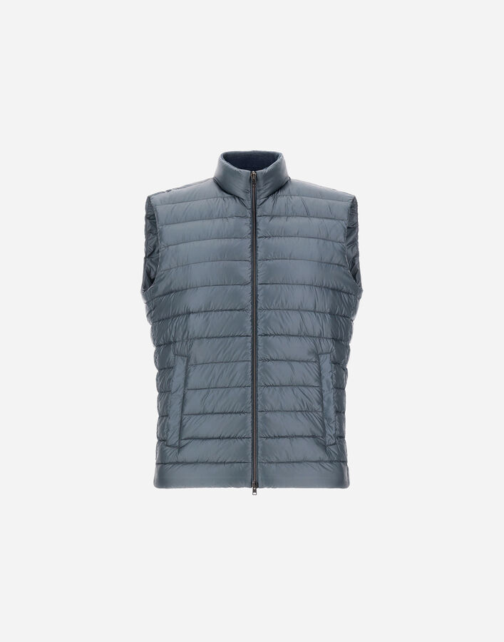 Herno RESORT VEST IN NYLON ULTRALIGHT Midnight Teal PI00103UR12020Z9123