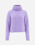 Herno SWEATER IN FLUFFY WOOL Lilac ML000004D701774520