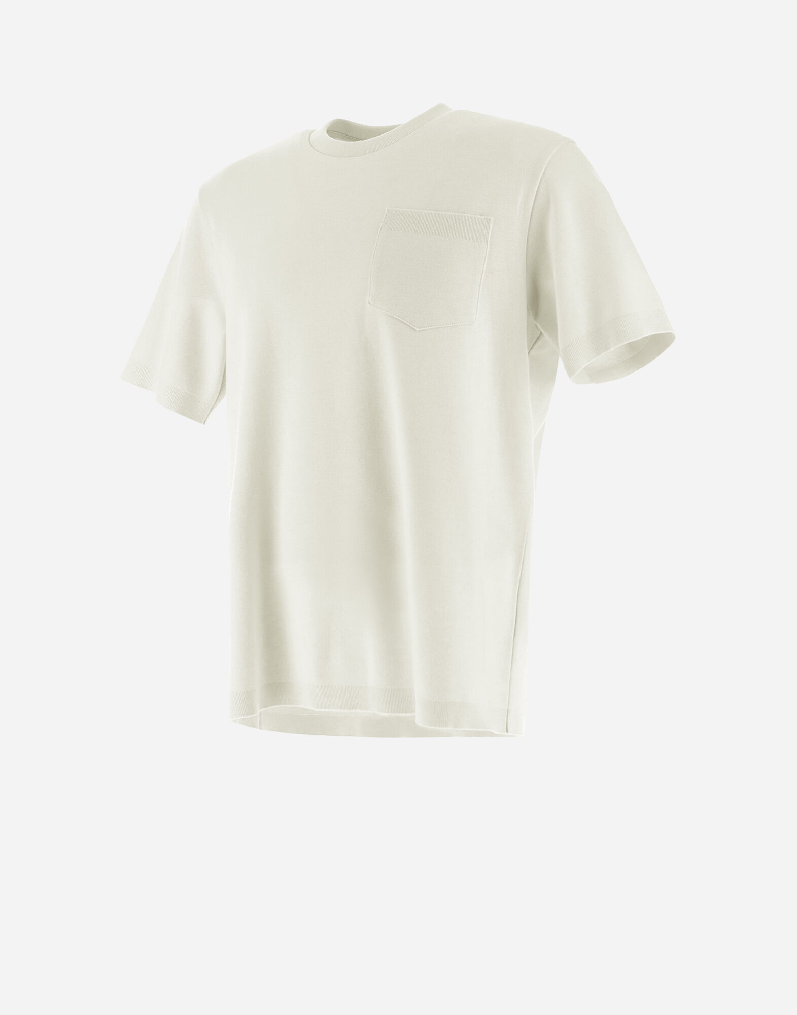 HERNO/ヘルノ ジャージーニットエフェクトTシャツ メンズ ジャージー ニット エフェクト Tシャツ グレー | Herno