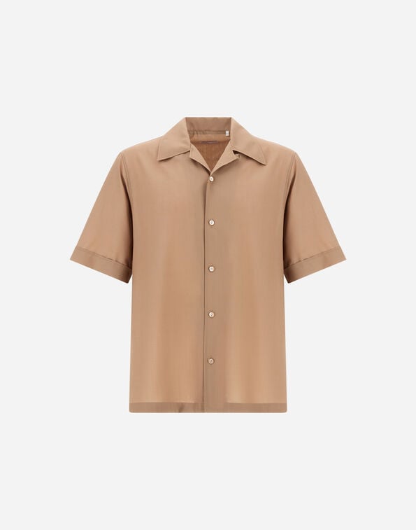 Herno RESORT SHIRT IN TROPICAL WOOL Camel CM00019UR334872159