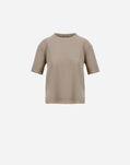 Herno T-SHIRT IN GLAM KNIT EFFECT Tortora JG000223D520562600