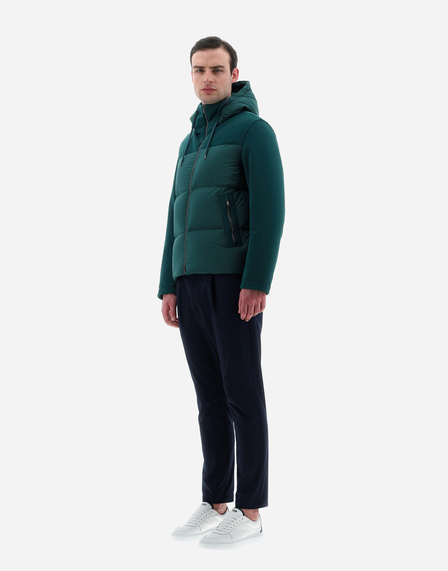 NUAGE AND METROPOLITAN BOMBER JACKET in College green for Men Herno