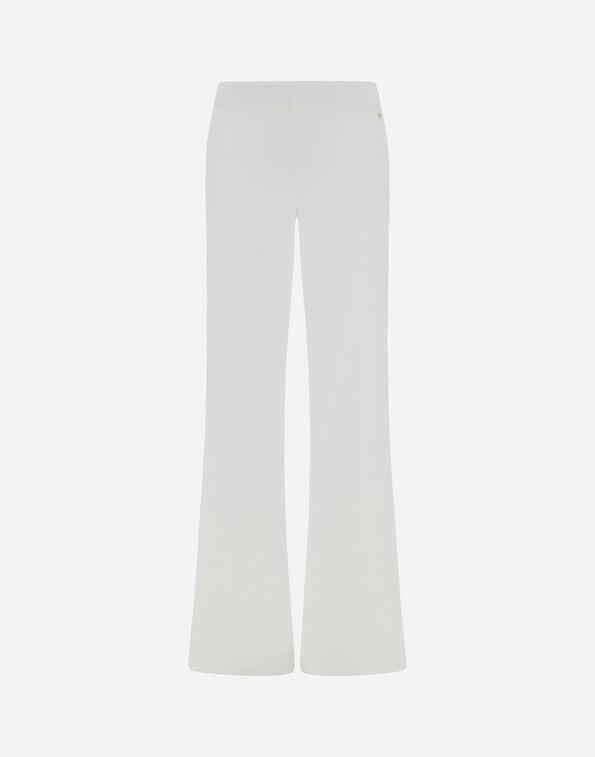 Herno TROUSERS IN FRESH STRETCH VISCOSE White/Silver PT000199D760641001