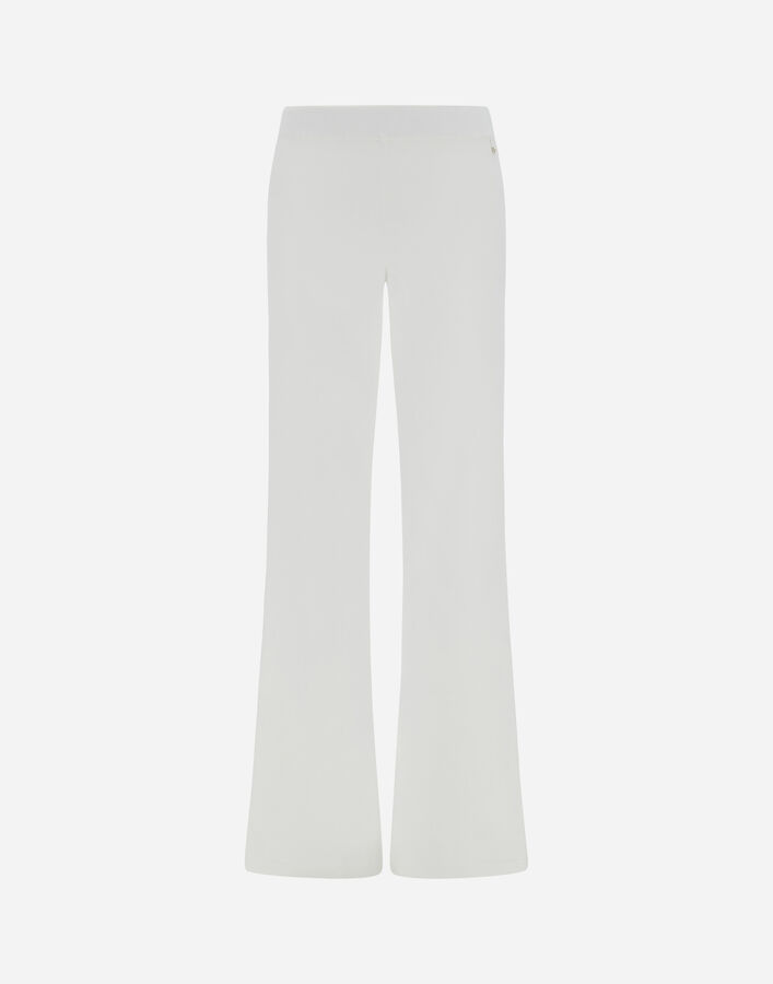 Herno TROUSERS IN FRESH STRETCH VISCOSE White/Silver PT000199D760641001