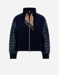Herno YOGA BOMBER JACKET WITH SCARF Navy Blue JP000115D13461S9200