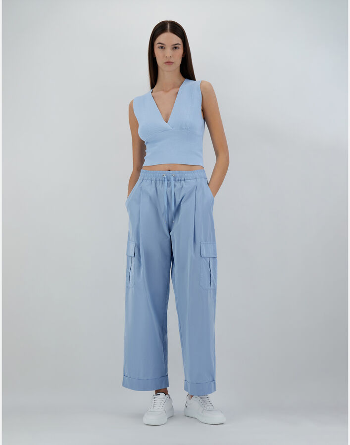 Herno Women Soft Wool Cargo Pants