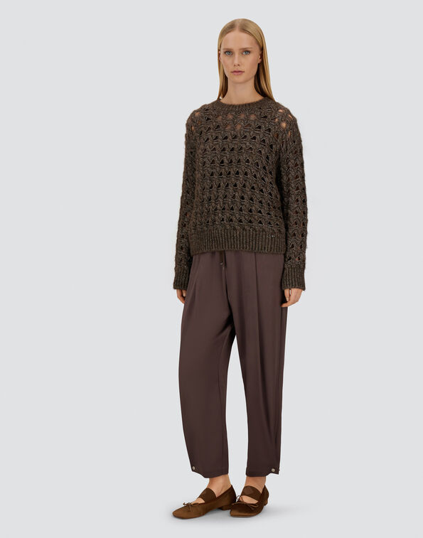 RESORT ENVERS SATIN TROUSERS Herno product thumbnail image view 2