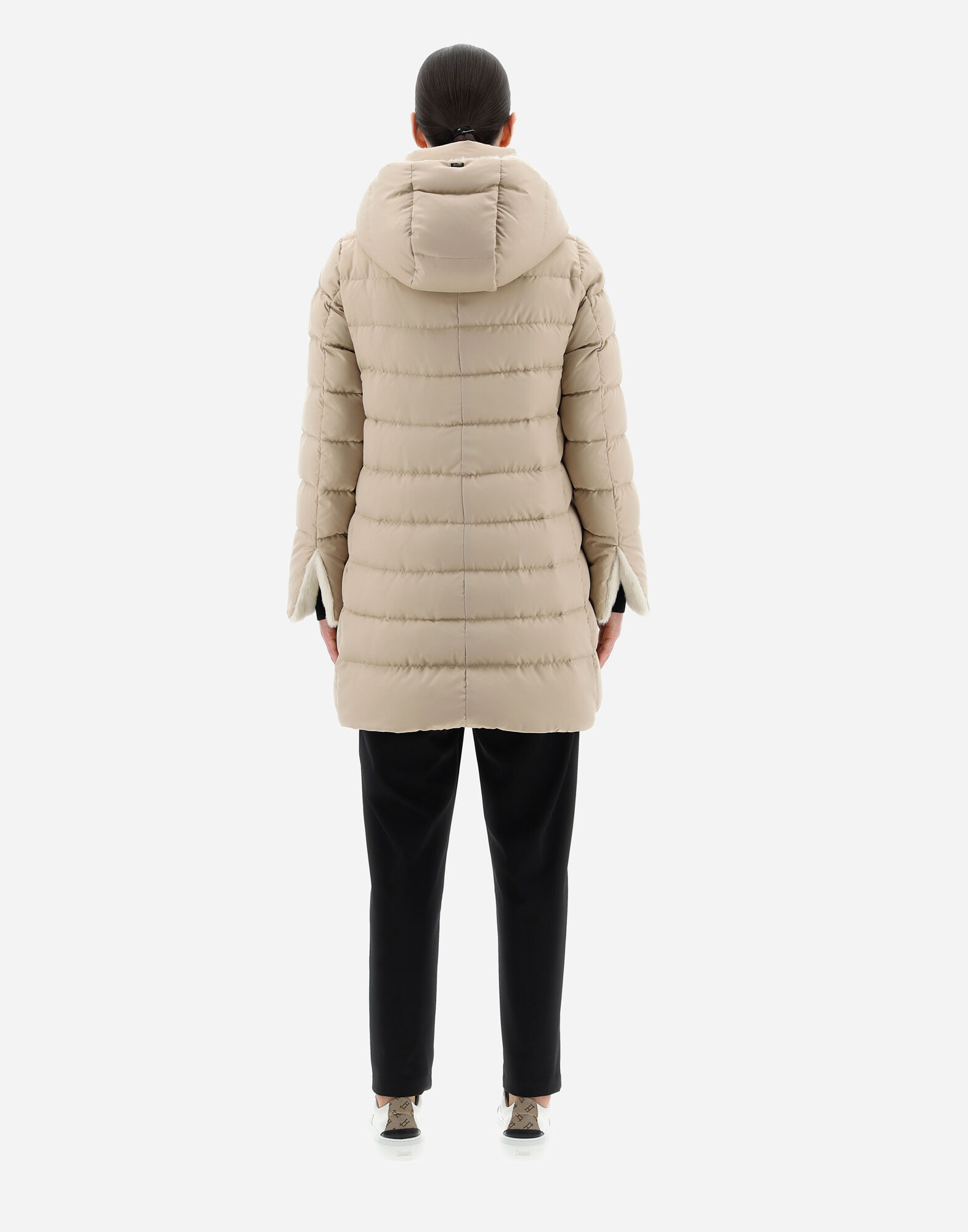 PIUMINO MEDIO ARENDELLE LADY FAUX FUR HDM in Light Beige for