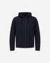 Herno RESORT MELANGE SUEDE EFFECT AND ECOAGE JACKET Navy Blue GI00083UR12729S9200