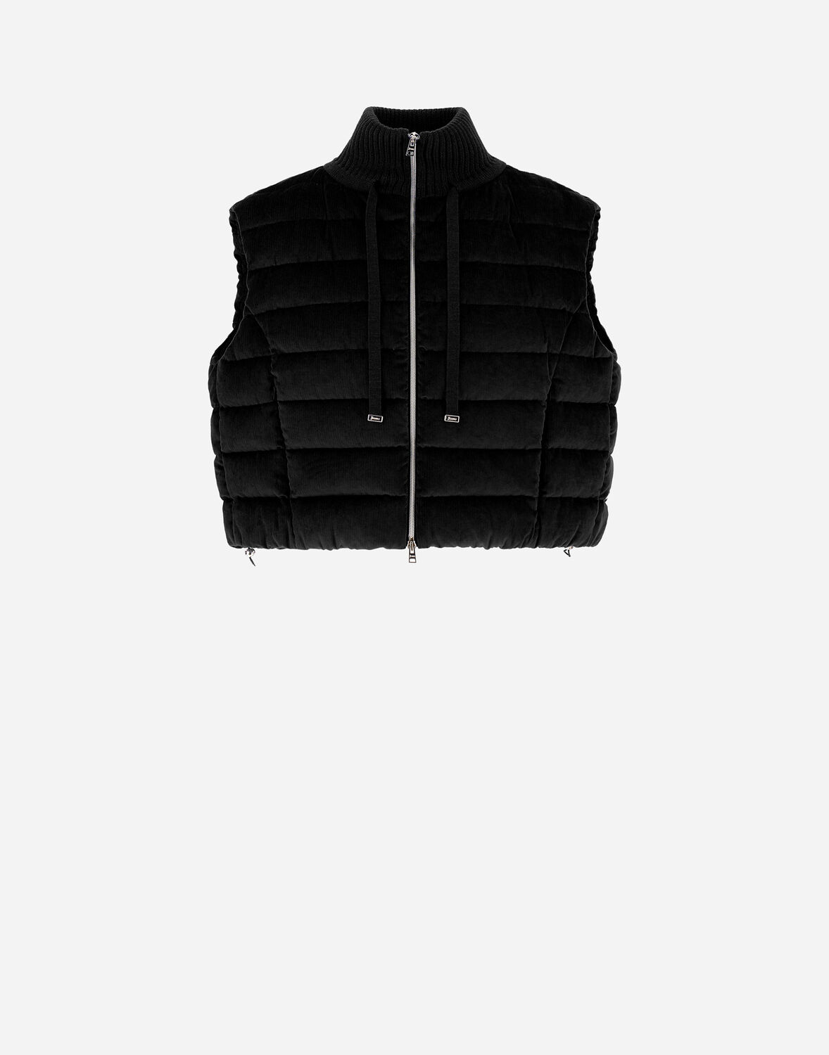 Herno ダスティベルベット Resort ベスト In Black