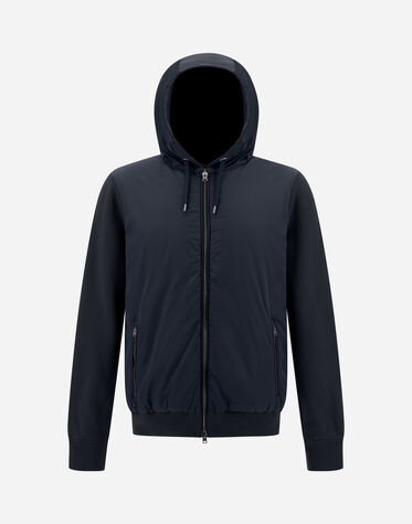 メンズ GIUBBOTTO NYLON + MAGLIA ネイビーブルー | Herno® (ヘルノ)