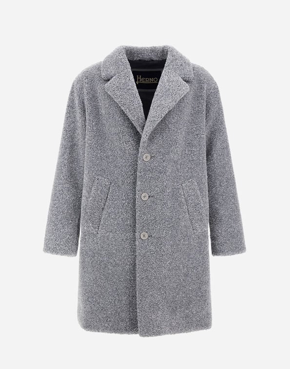 COAT IN MELANGE TEDDY Herno Herno COAT IN MELANGE TEDDY Grey CA000206U127359420