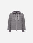 Herno RESORT CAPE IN LUCENT CASHMERE WOOL Light Grey PI00136DR33444R9406