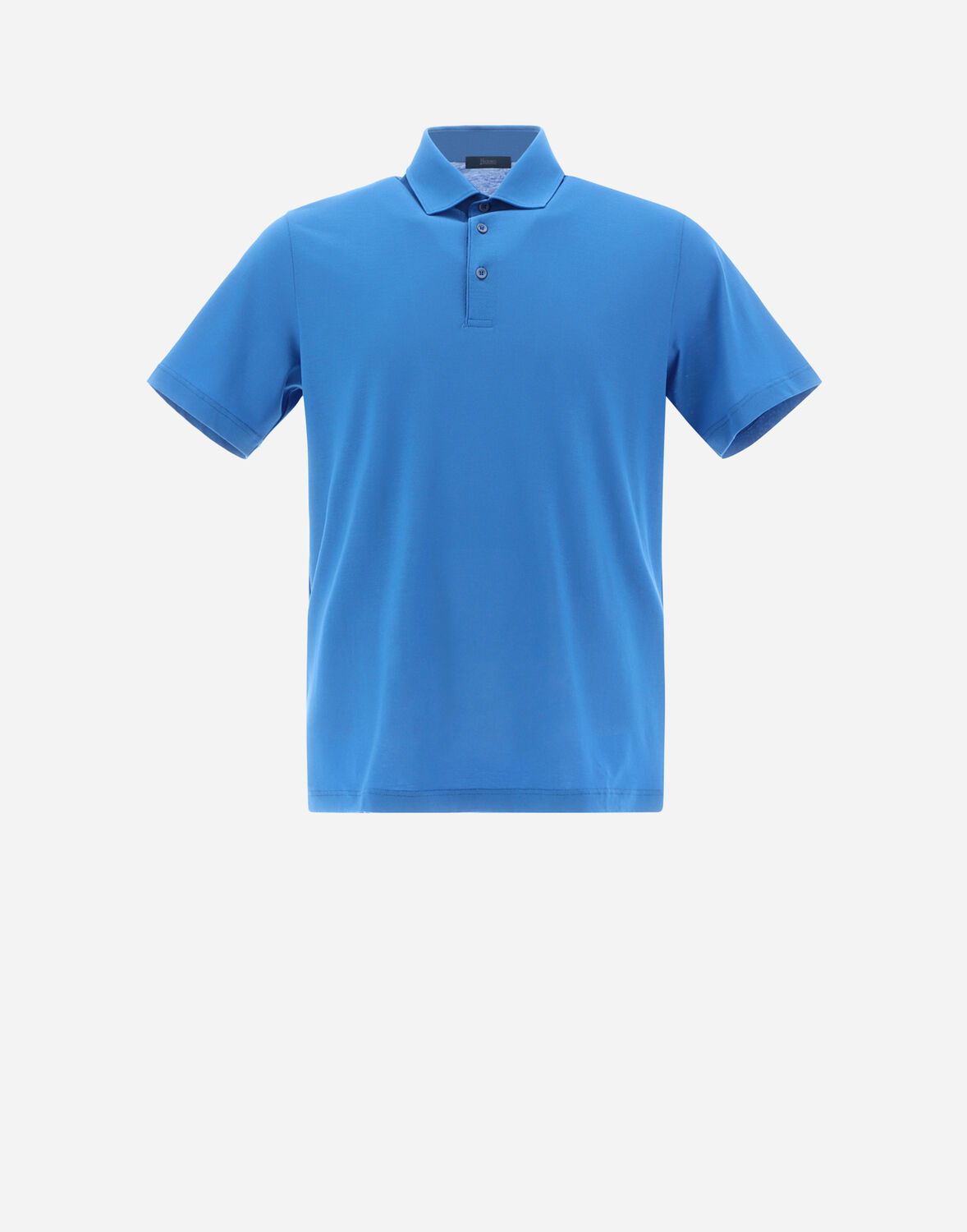 Herno Polo Shirt In Crepe Jersey - Male Men Knitwear Turquoise 56