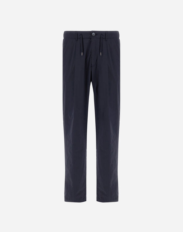 Herno RESORT TROUSERS IN STRETCH MICROMODAL Navy Blue PT00049UR12917S9200