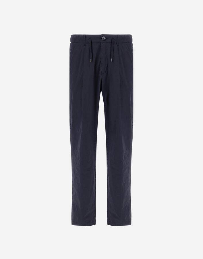 Herno RESORT TROUSERS IN STRETCH MICROMODAL Navy Blue PT00049UR12917S9200