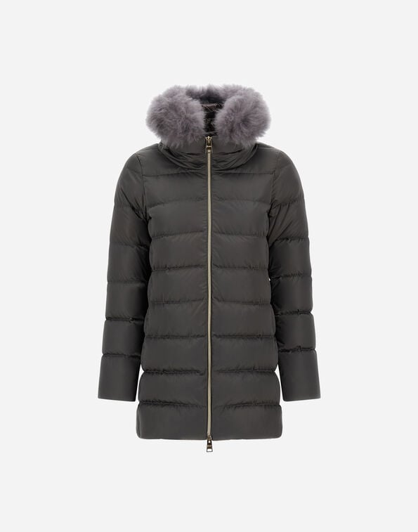 Herno A-SHAPE JACKET IN SATIN Black PI002182D12170Z9300