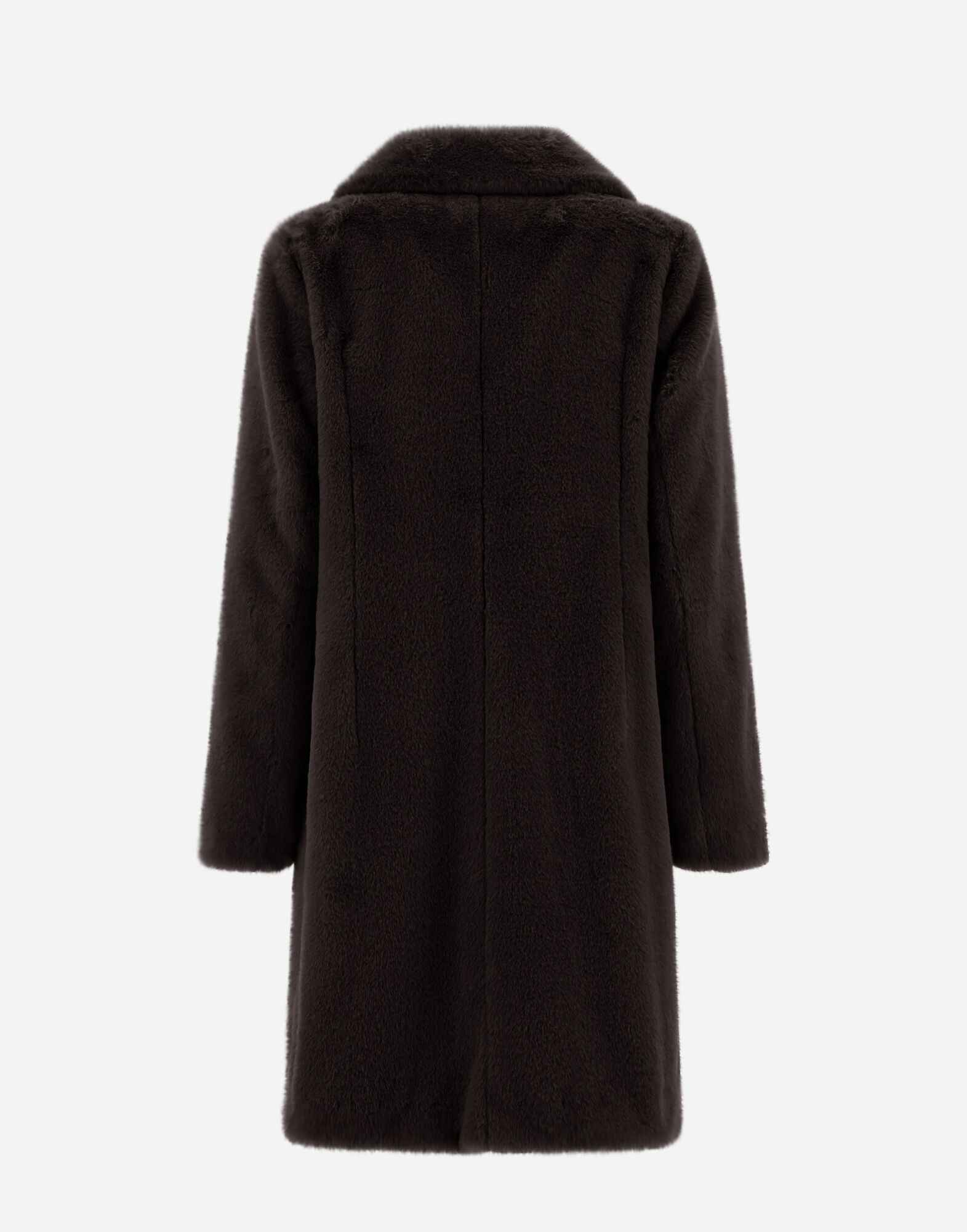 GIACCONE SOFT FAUX FUR HDM in Brown for Women Herno
