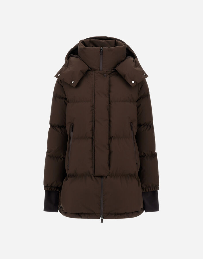Herno RELAXED JACKET IN 2-LAYER WINDSTOPPER Brown PI002047D128408815