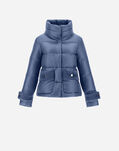 Herno NYLON ULTRALIGHT DOWN JACKET WITH FAUX FUR Hortensia PI1137D120179075