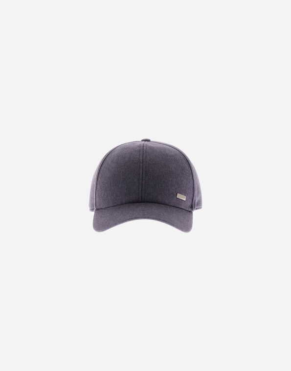 Herno RESORT BASEBALL CAP IN CASHMERE AND SILK Light Blue BER0008UR380879122