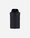 Herno NYLON ULTRALIGHT AND SWEATSHIRT FLEECE WAISTCOAT Black PI000832U120209300