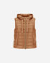 Herno VEST IN NYLON ULTRALIGHT AND MONOGRAM Camel PI002007D12017Z2157