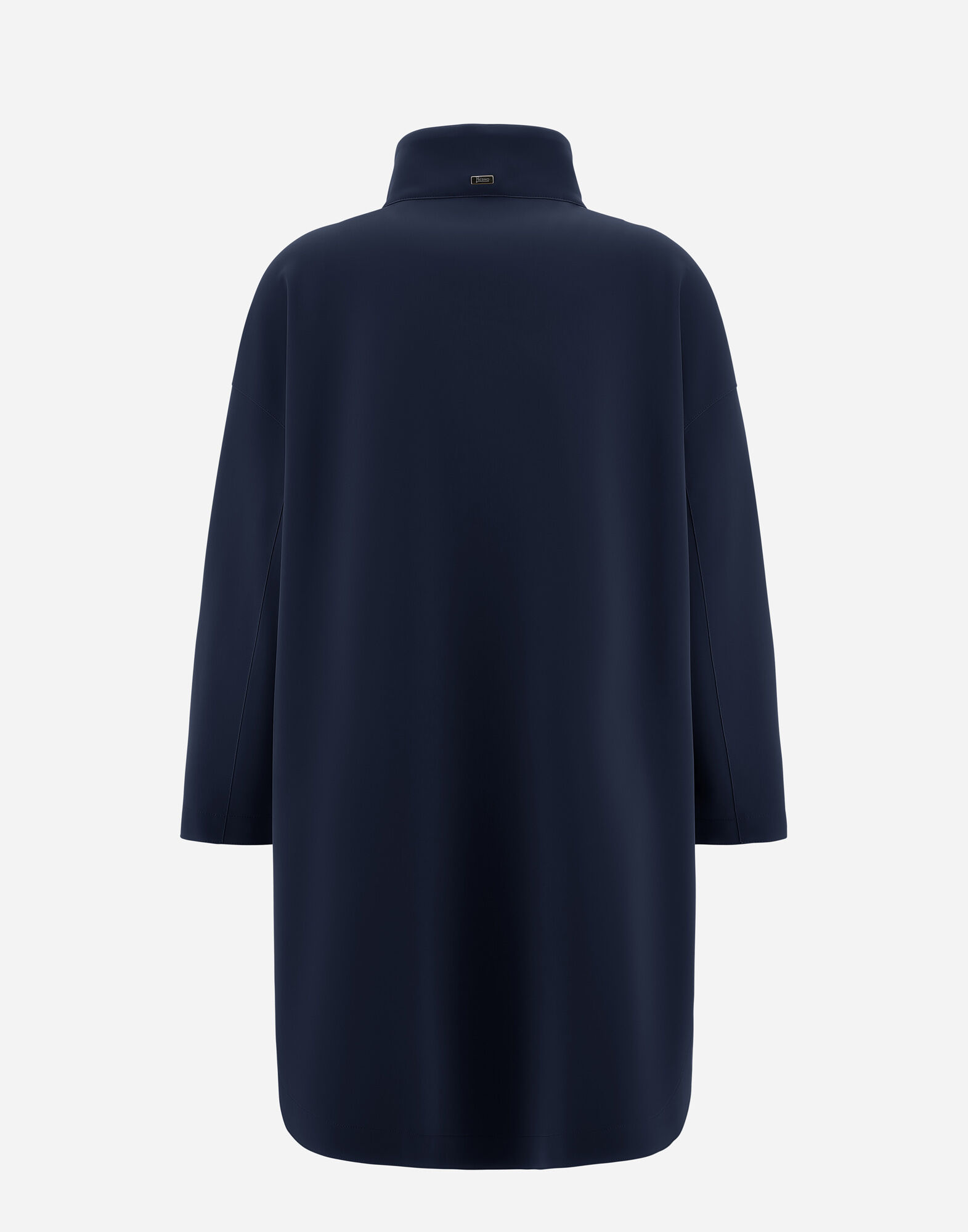 FIRST ACT PEF HIGH NECK COAT in Blue for Women Herno
