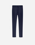 Herno RESORT TROUSERS IN NEW LINEN Blue/White PT00042UR17105Z9210