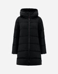 Herno A-SHAPE JACKET IN ARENDELLE AND NEW LADY FAUX FUR Black PI001948D12414Z9300