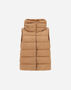 Herno SATIN AND LADY ALTERNATIVE FUR VEST Camel PI002125D12170Z2157
