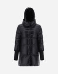 Herno RESORT NYLON ULTRALIGHT AND YOGA FLEECE A-SHAPE Black PI070DR120179300