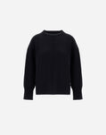 Herno SWEATER IN CARDED PURE WOOL G.7 Black MG000201D702209300