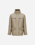 Herno CHIC LINEN FIELD JACKET Golden FI000007D171218150
