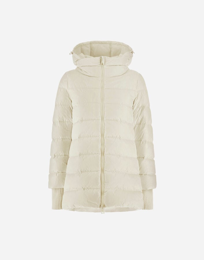 A-SHAPE JACKET IN NYLON CHAMONIX Herno Herno A-SHAPE JACKET IN NYLON CHAMONIX White PI0660D12004Z1000