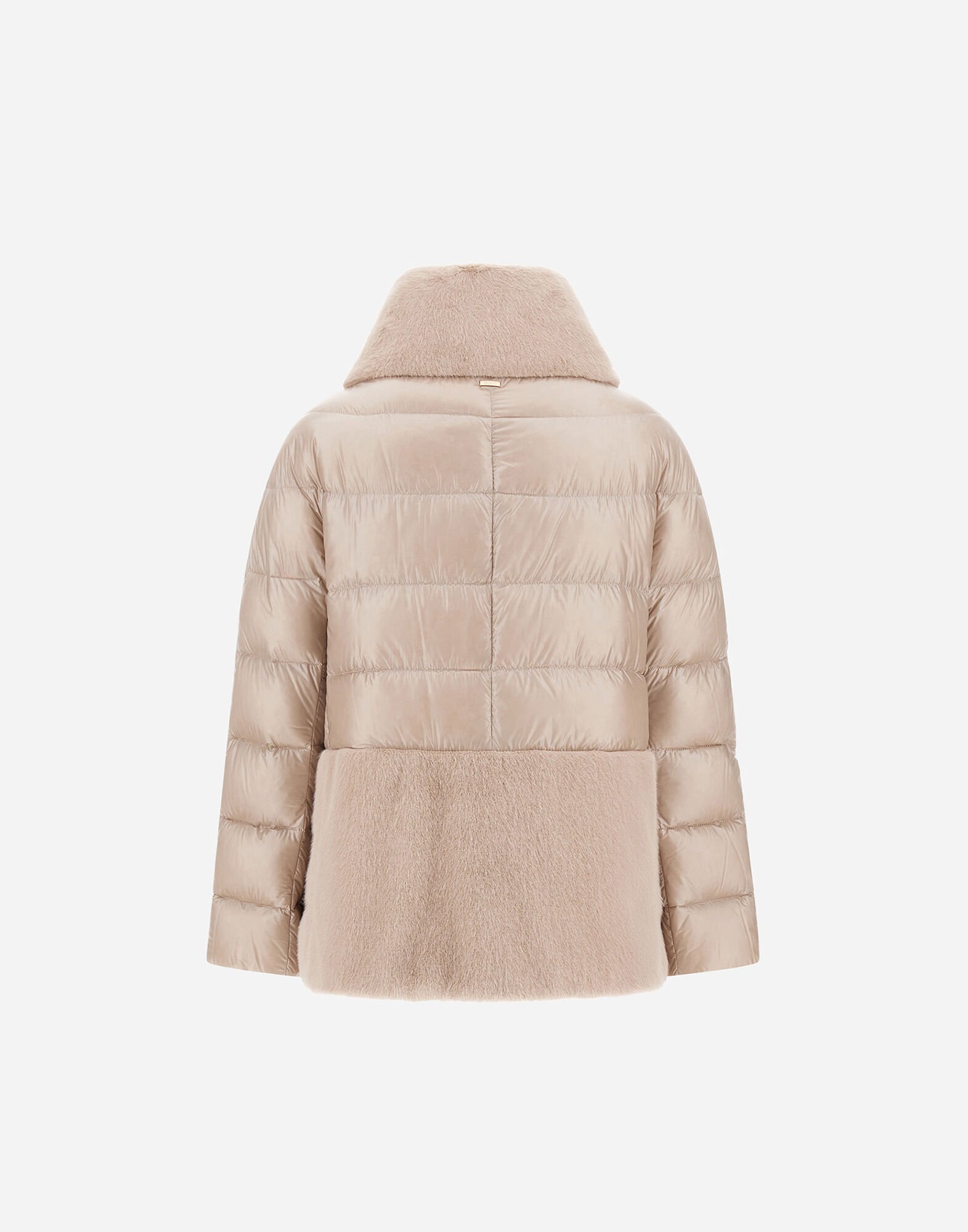 CAPE IN NYLON ULTRALIGHT AND LADY ALTERNATIVE FUR in Chantilly for